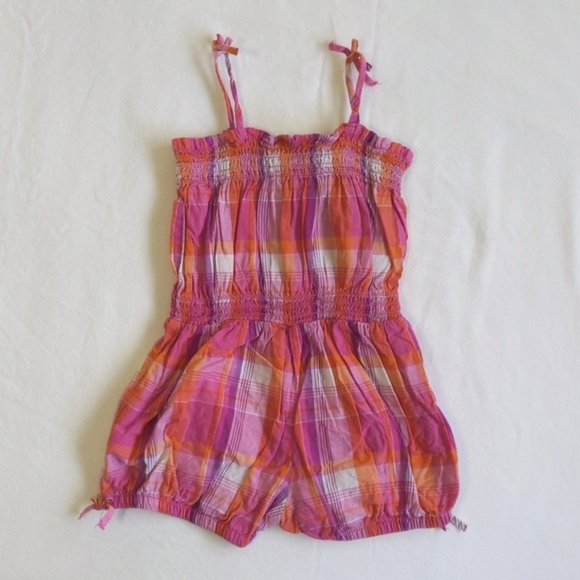 koala baby smocked plaid summer bubble romper playsuit 6-9 months baby girl - Picture 7 of 7
